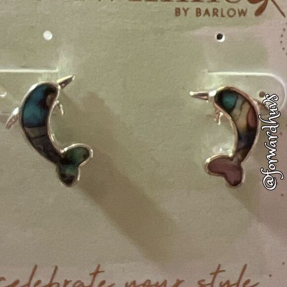 Periwinkle by Barlow Dolphin Earrings - Picture 2 of 7